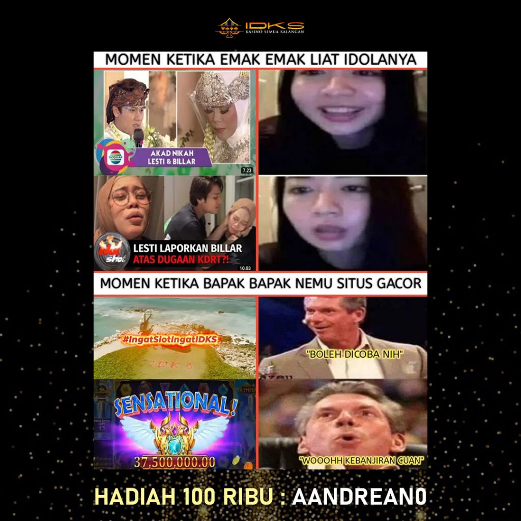 Pemenang Lomba Meme Indokasino @aandrean0