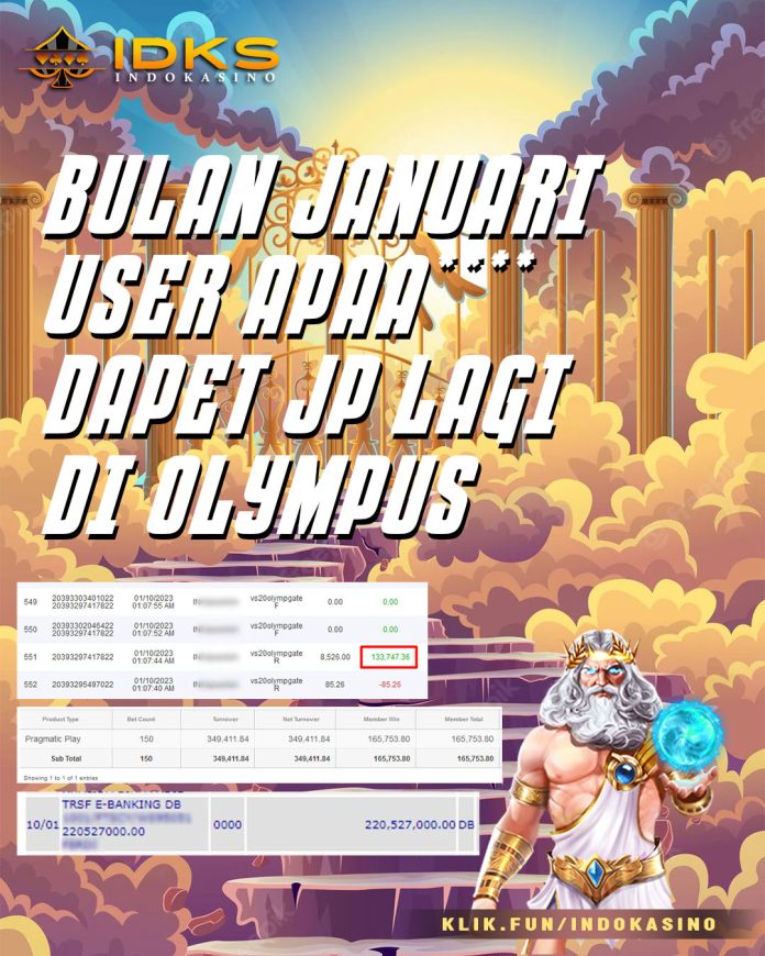 Bulan Januari, User Apaa**** Dapet JP Lagi di Olympus